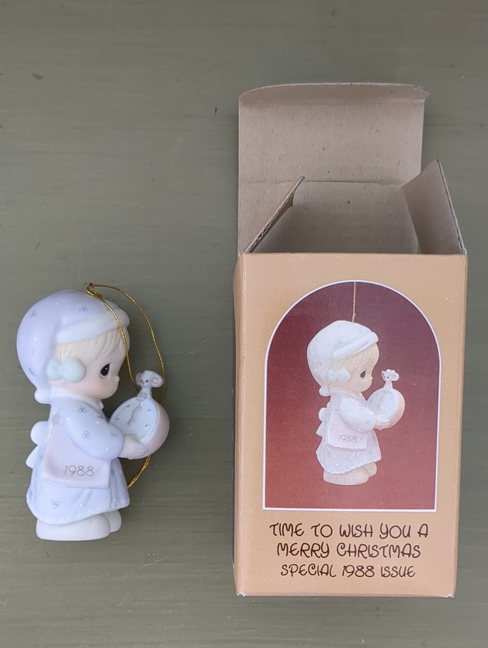 Time to Wish You a Merry Christmas Special 1988 Issue Precious Moments Ornament